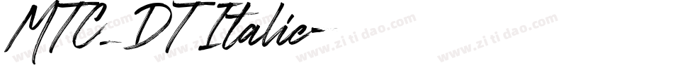 MTC_DT Italic字体转换